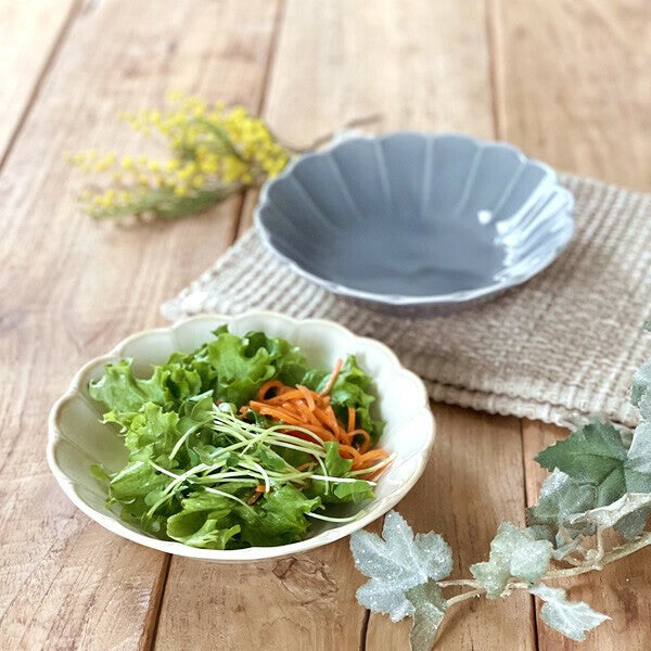 Chrysanthemum-Shaped Bowl, Mino Ware, Medium bowl, Made in Japan