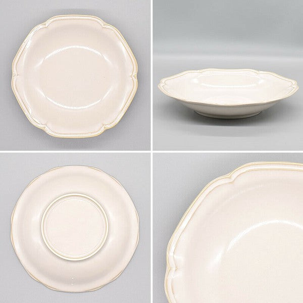 Ange 6.3 Deep Plate, Large Plate, Mino Ware, Made in Japan